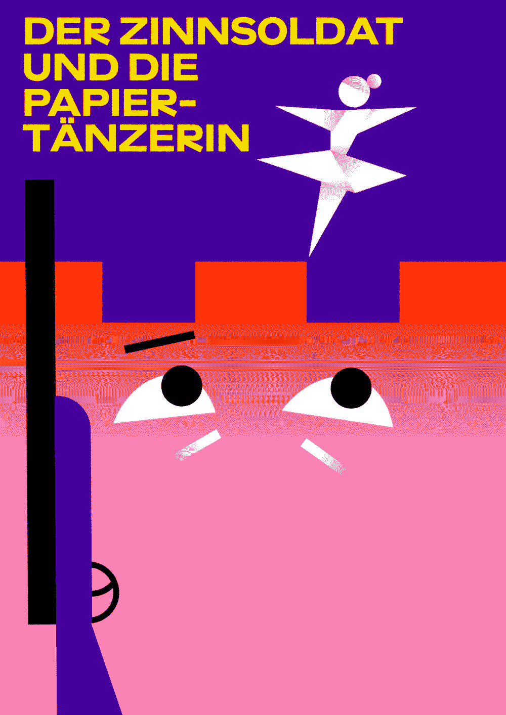Plakat von "Der Zinnsoldat und die Papiertänzerin"