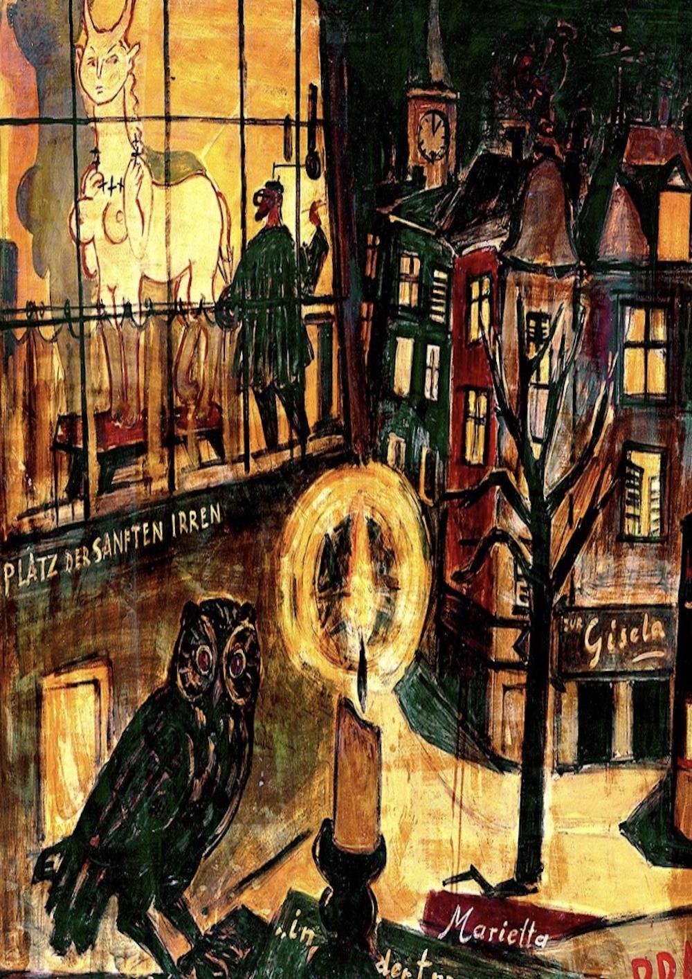 Bildausschnitt Hermann Geiseler "Schwabing bei Nacht"