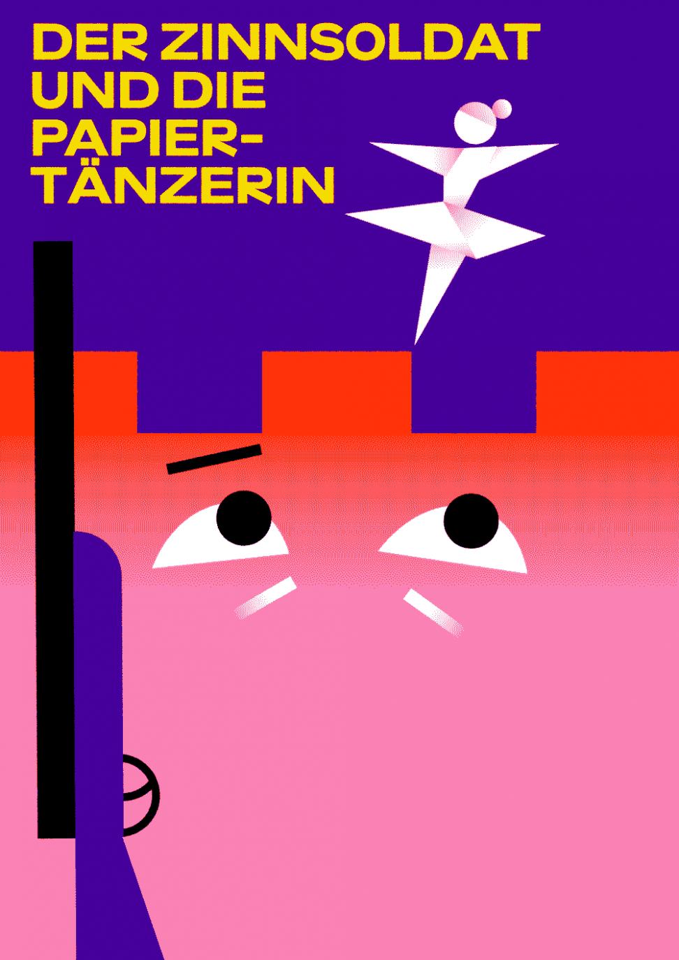 Plakat von "Der Zinnsoldat und die Papiertänzerin"