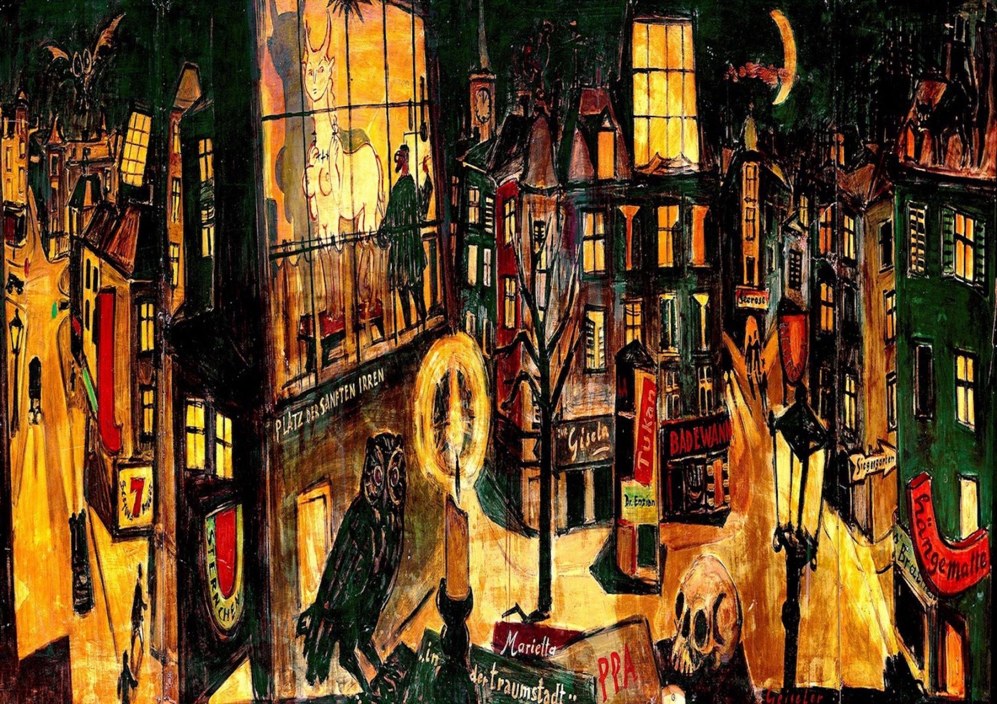 Hermann Geiseler "Schwabing bei Nacht"